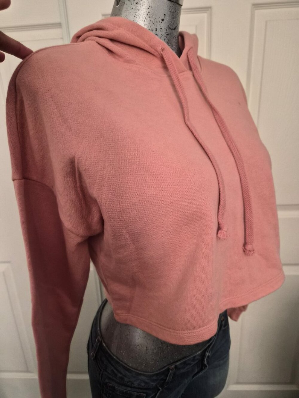 Ambiance Pink Cropped Hoodie - Picture 2 of 5